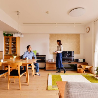 マンションリノベーション・リフォーム施工事例33 神奈川県横浜市都筑区 A様「緑を添えて」
