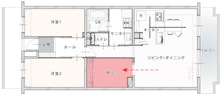 施工事例51：リノベーション後間取りプラン説明