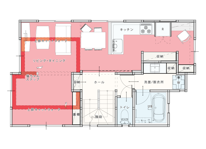 理想のLDK、リノベーションでどうつくる？心地よく寛げるリビングの間取りプラン術！間取り②