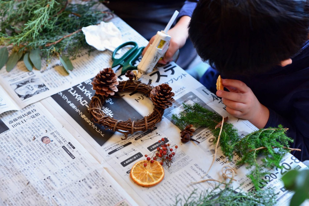 イベントレポート＊「手作り体験ワークショップ・クリスマスリースをつくろう！」が開催されました＊写真7