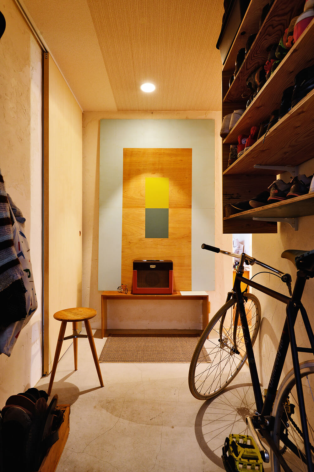 玄関の靴棚・造作棚・造作収納の事例