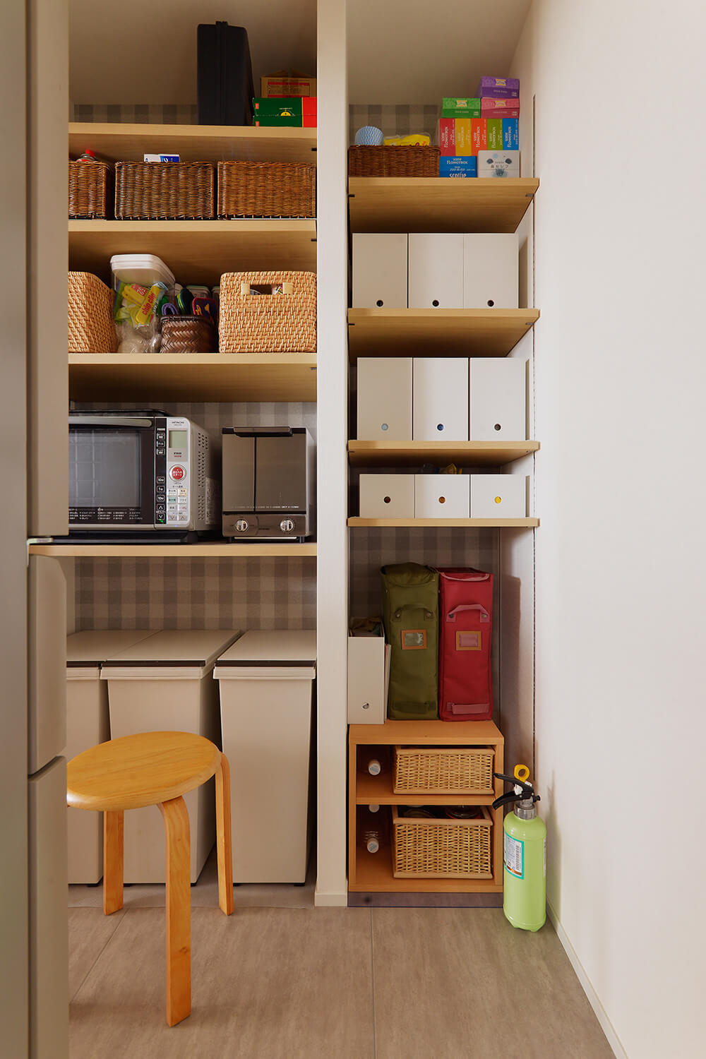 キッチンの造作棚・造作収納の事例