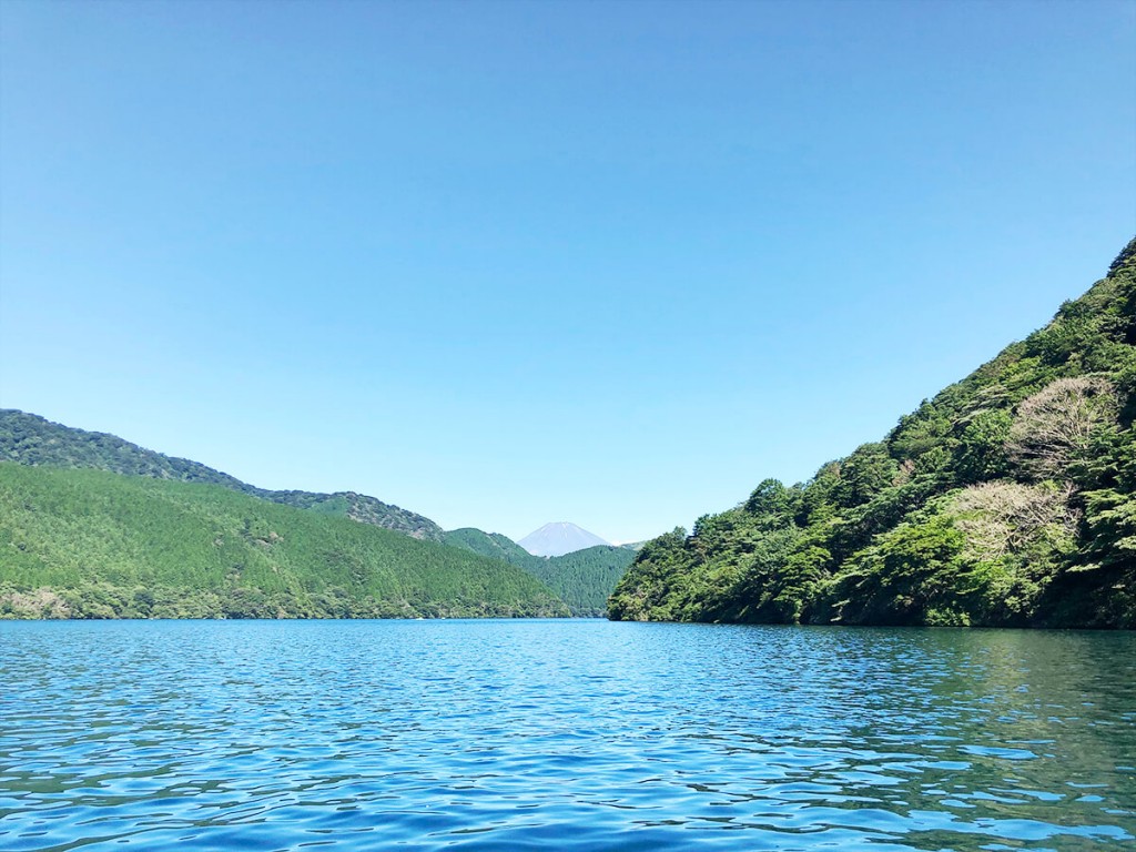 神奈川県の観光スポット箱根：芦ノ湖バスフィッシング写真1