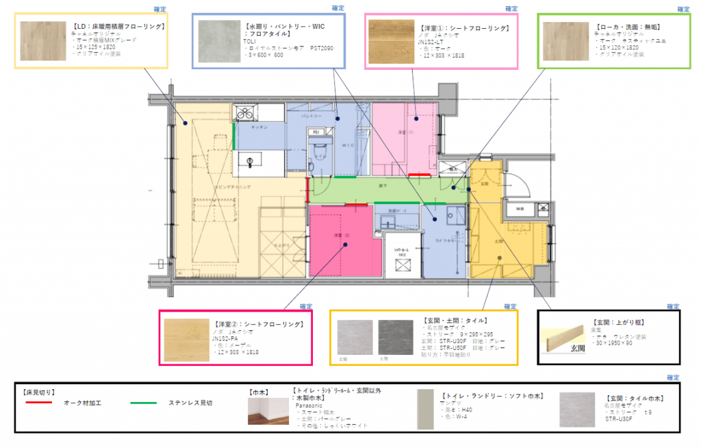 横浜市マンションフルリノベーション現場レポ①4種の床と小上がりのある家＊解体編 写真1