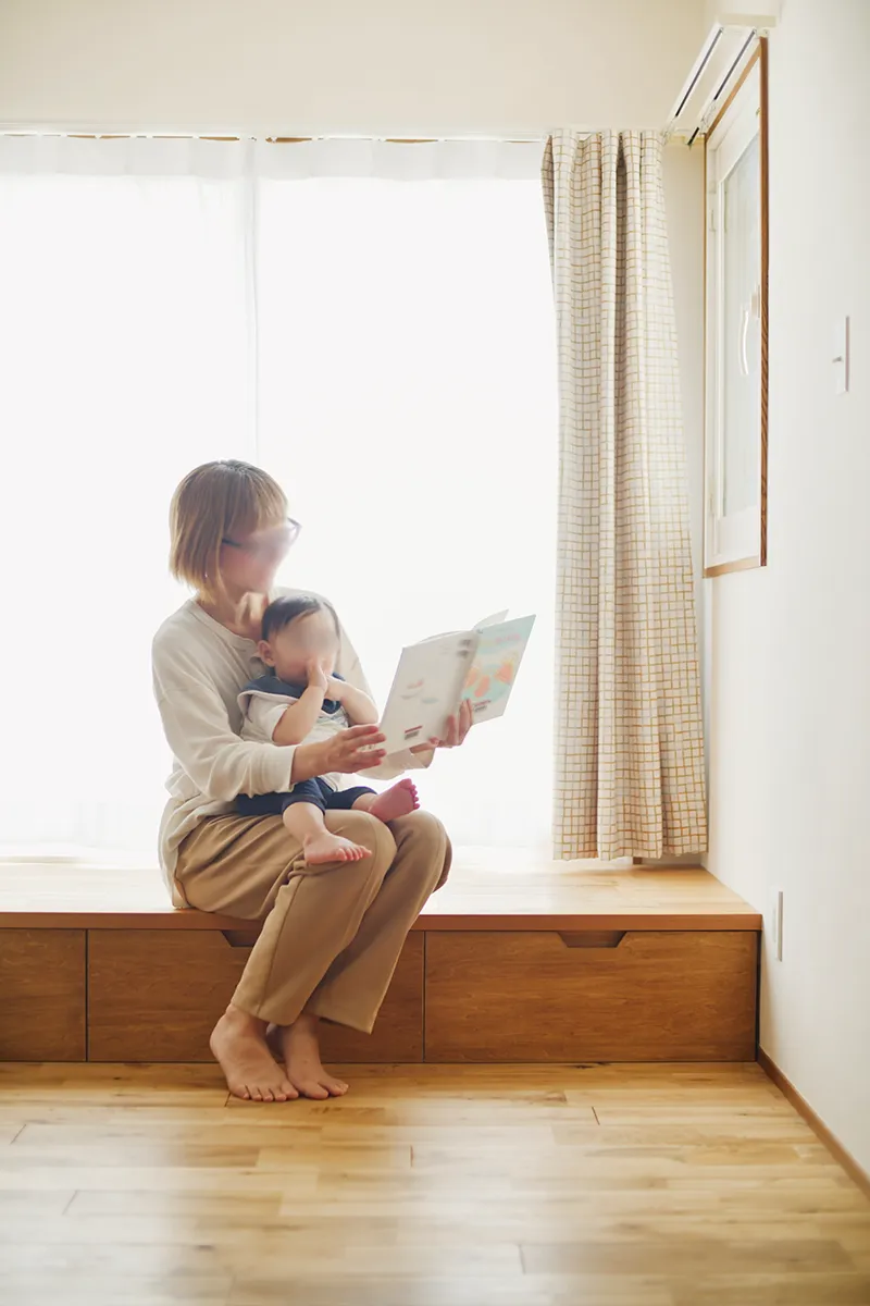 小上がりで子供と過ごす時間