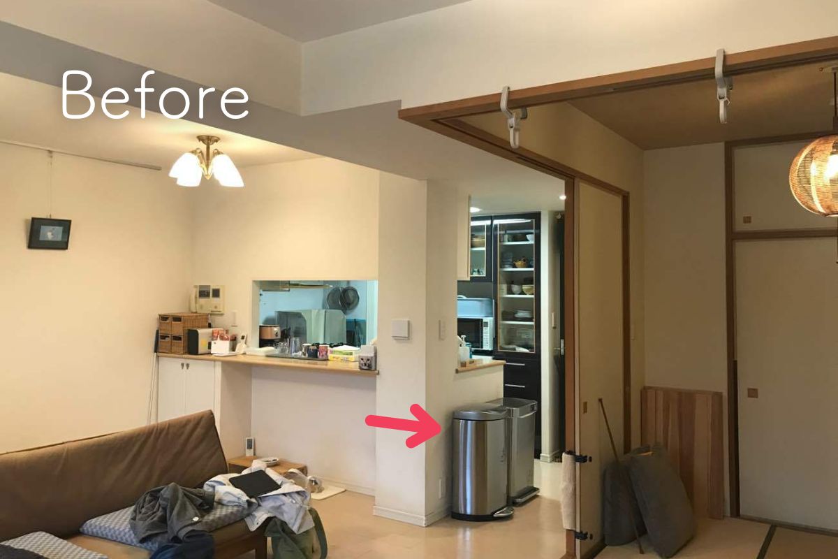 開放的なリビングにつながるゆとりのある広いキッチン