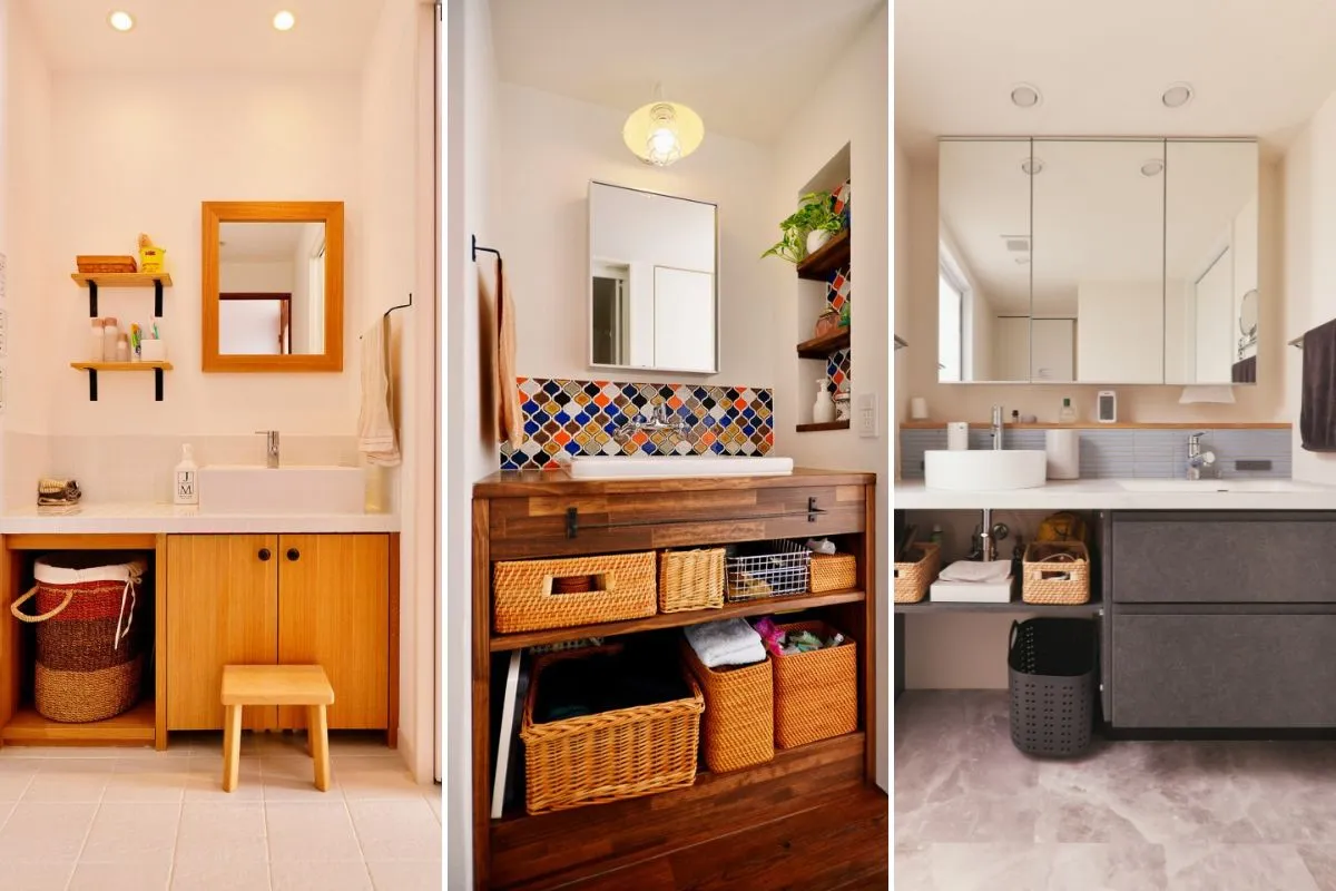 造作洗面台|家族構成や動線に合わせたオーダー