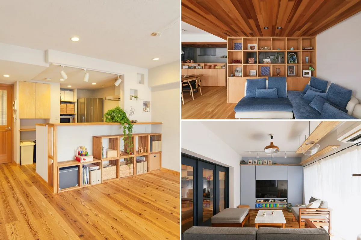 造作TVボード・リビング収納|壁面を有効活用してすっきり