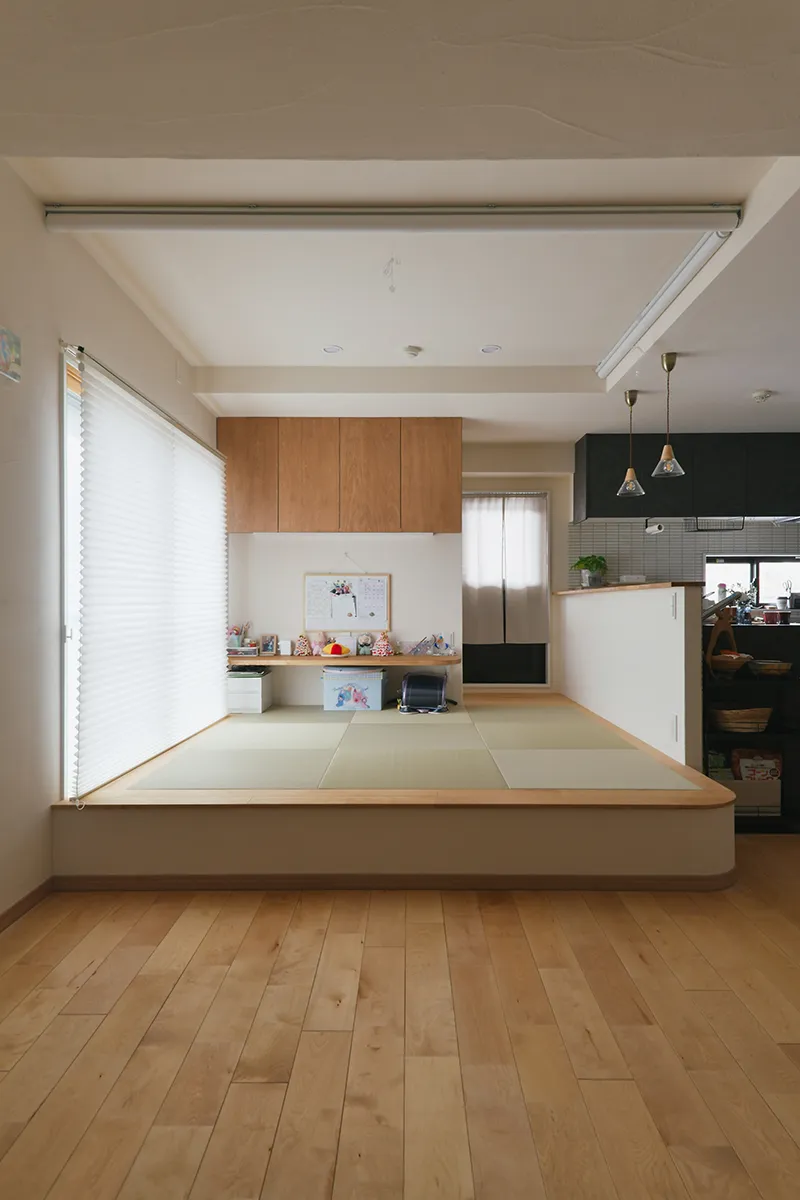 収納付き造作小上がり