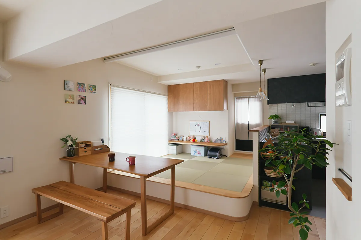 収納付き造作小上がり