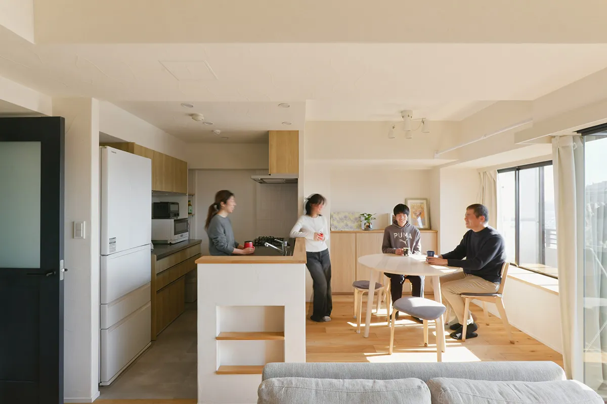 マンションリノベーション・リフォーム施工事例 神奈川県横浜市　M様「ひかりを編む間取り」 01