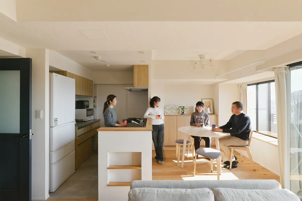 リフォーム・リノベーション施工事例 case90「ひかりを編む間取り」を更新しました