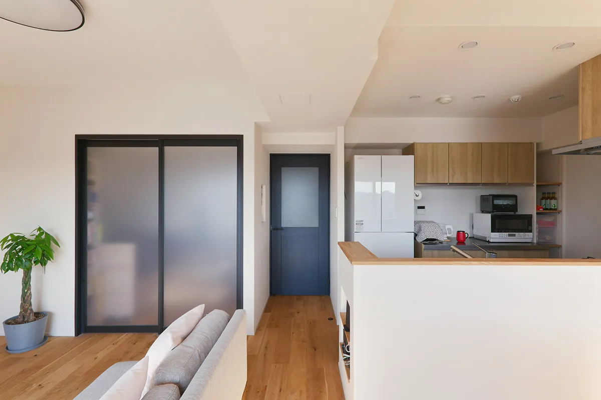 リビングに隣接するワークスペース